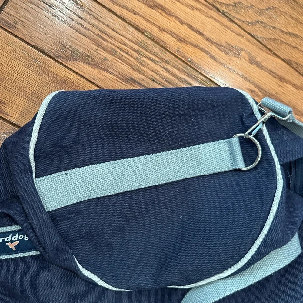 Birddogs Duffle Gym Bag Canvas Travel Carry On Weekend Bag Navy Blue Logo
